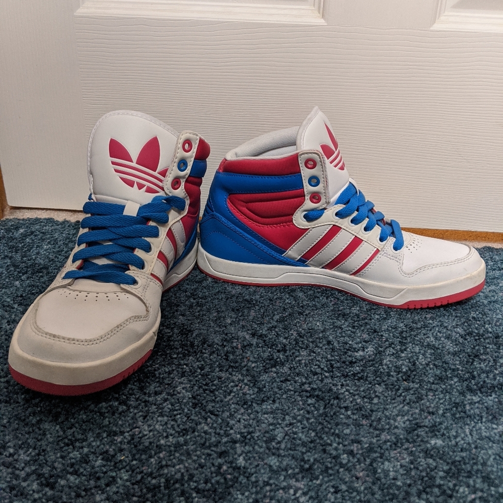 Throwback Adidas Court Attitude High Top Sneakers